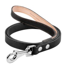 Повідок для собак Collar одинарний непрошитий Ш 16 мм Д 122 см чорний (04561)