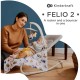 Крісло-гойдалка Kinderkraft Felio 2 Stone Grey (5902533921119)