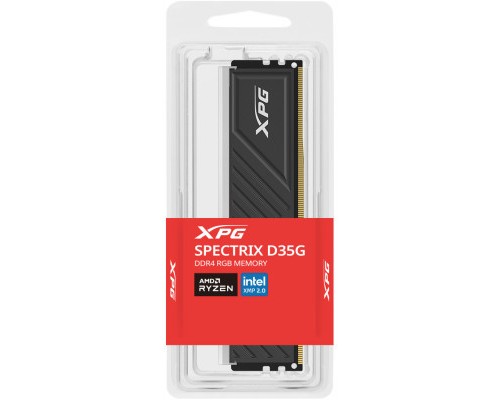 Модуль пам'яті для комп'ютера DDR4 32GB 3600 MHz XPG Spectrix D35G RGB Black ADATA (AX4U360032G18I-SBKD35G)