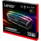 Модуль пам'яті для комп'ютера DDR5 32GB (2x16GB) 7200 MHz Ares RGB Black Lexar (LD5U16G72C34LA-RGD)