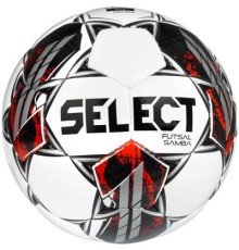 М'яч футзальний Select Samba v22 біло-сріблястий Уні 4 (5703543298402)
