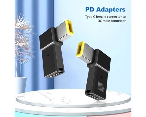 Перехідник PD 100W USB-C F to DC Male Jack square mouth Lenovo Thinkpad ST-Lab (PD100W-Lenovo)