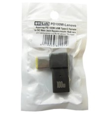 Перехідник PD 100W USB-C F to DC Male Jack square mouth Lenovo Thinkpad ST-Lab (PD100W-Lenovo)