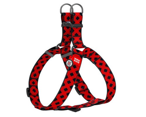 Шлея для собак WAUDOG Nylon з QR паспортом 