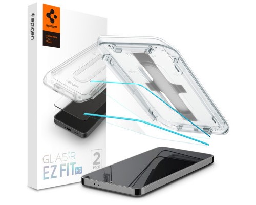 Скло захисне Spigen Samsung Galaxy S24 tR EZ Fit HD (2 Pack) (AGL07440)