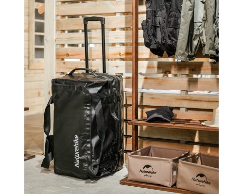 Дорожня сумка Naturehike на колесах NH21LX002 розмір М чорна (6975641885443)