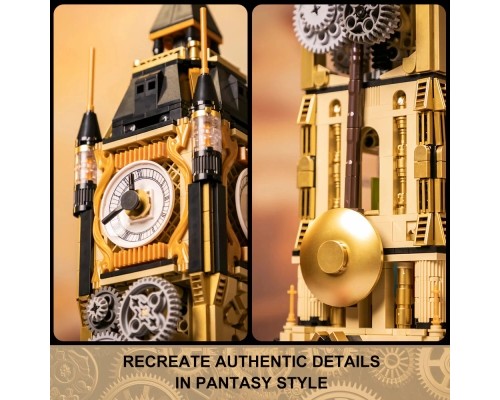 Конструктор Pantasy Original - Steampunk Парк Годинникова вежа в стилі стімпанк (85008)
