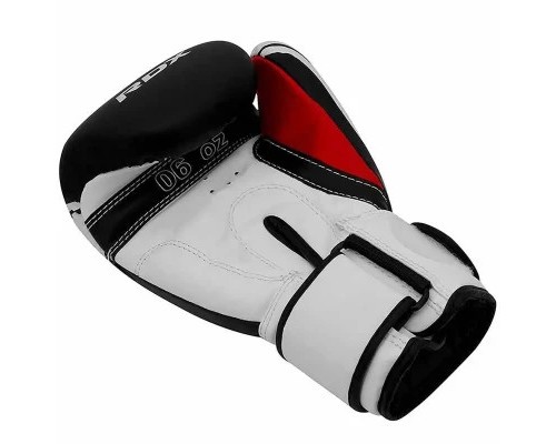 Боксерські рукавички RDX 4B Robo Kids White/Black 6 унцій (JBG-4B-6oz)