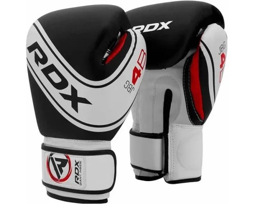 Боксерські рукавички RDX 4B Robo Kids White/Black 6 унцій (JBG-4B-6oz)