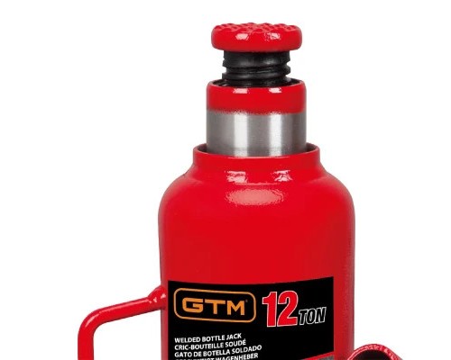 Домкрат GTM гідравлічний пляшковий 12т (240-460мм) (TH91204)