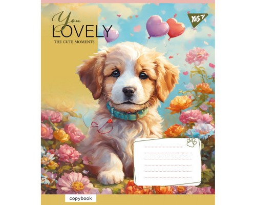 Зошит Yes You Lovely 12 аркушів лінія (766954)