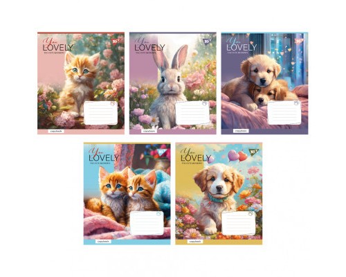 Зошит Yes You Lovely 12 аркушів лінія (766954)