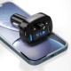 FM модулятор XO BCC-02 3.1A/2 USB Black (ВCC-02) 