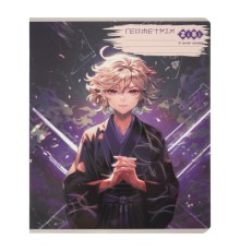 Зошит ZiBi предметний ANIME 48 аркушів клітинка, геометрія (ZB.1704-07)