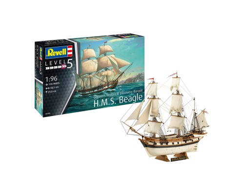 Збірна модель Revell Барк H.M.S. Beagle рівень 4 масштаб 1:96 (RVL-05458)