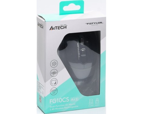 Мишка A4Tech FG10CS Air2 Wireless Stone Grey (4711421997904)