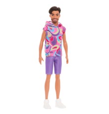 Лялька Barbie Кен Модник у вінтажному худі з коротким рукавом (HRH26)