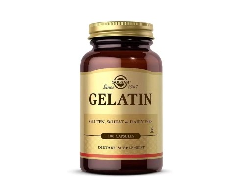 Вітамін Solgar Желатин, Gelatin, 100 капсул (SOL01240)