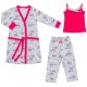 Піжама дитяча Matilda з халатом (7463-110G-fuchsia)