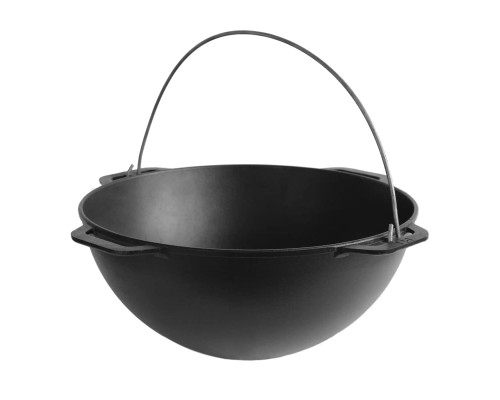 Котел туристичний Brizoll чавунний азіатський з кришкою-сковородою 15 л (KA15-2)
