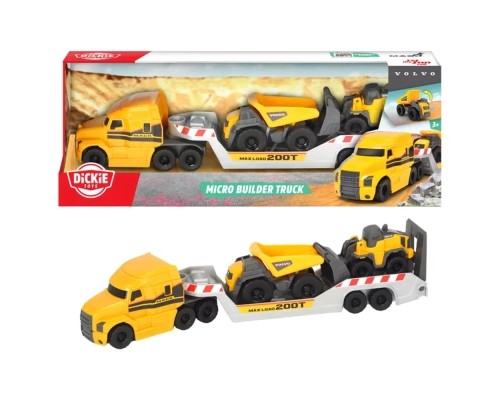Спецтехніка Dickie Toys Вантажівка Мак з технікою Вольво (3725005) Спецтехніка Dickie Toys Вантажівка Мак з технікою Вольво (3725005)