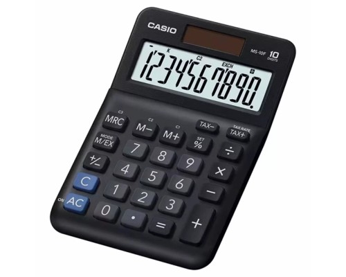 Калькулятор Casio MS-10F-WA-EP, чорний (CALC-CAS-MS-10F-WA-E)