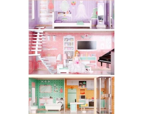 Ігровий набір Ecotoys Ляльковий будинок WOW (4128)