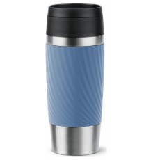 Термокружка Tefal Travel Mug Classic Twist, 360мл, нержавіюча сталь, блакитний (N2024510)