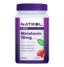Амінокислота Natrol Мелатонін, 10 мг, смак полуниці, Melatonin, 140 жувальних ко (NTL-07683)