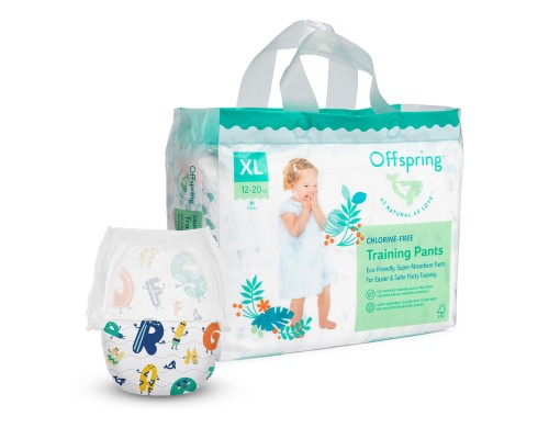 Підгузки Offspring ABC Dance, розмір XL, 12-20 кг, 30 шт (DP-OI-FAP-XL30P-ABC)