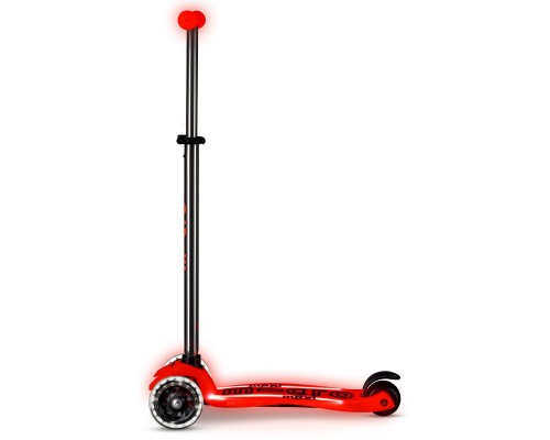 Самокат Micro Maxi Deluxe Glow LED Plus Червона аура (MMD379)