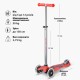 Самокат Micro Maxi Deluxe Glow LED Plus Червона аура (MMD379)