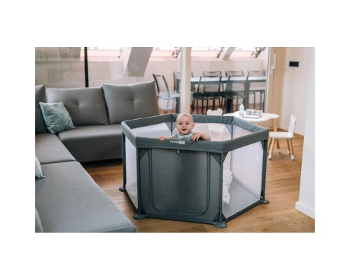 Дитячий манеж FreeON HEXAGON Grey (44459)