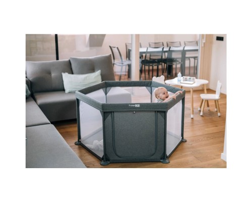 Дитячий манеж FreeON HEXAGON Grey (44459)