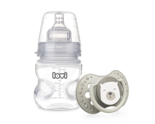 Пляшечка для годування Lovi Захист рефлексу ссання Buddy Bear 150 мл (0204exp)