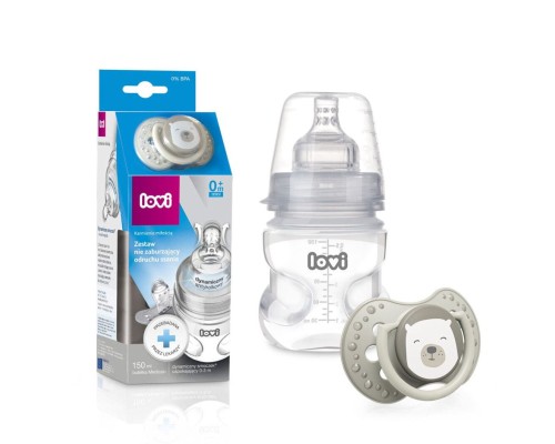 Пляшечка для годування Lovi Захист рефлексу ссання Buddy Bear 150 мл (0204exp)
