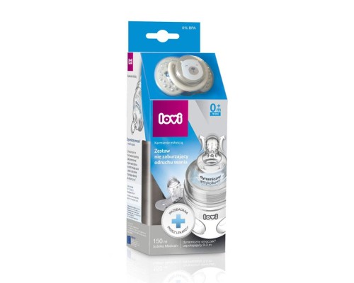 Пляшечка для годування Lovi Захист рефлексу ссання Buddy Bear 150 мл (0204exp)