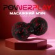 Масажний м'яч PowerPlay PP-4352 Epp foam peanut ball (d8х16cm) Чорно/Червоний (PP_4352_Red_8*16)