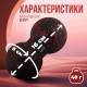 Масажний м'яч PowerPlay PP-4352 Epp foam peanut ball (d8х16cm) Чорно/Червоний (PP_4352_Red_8*16)