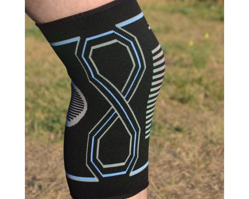 Фіксатор коліна PowerPlay PP-4099 Knee SupportЧорно/Сині L/XL (PP_4099_L/XL_Bl/Blue)