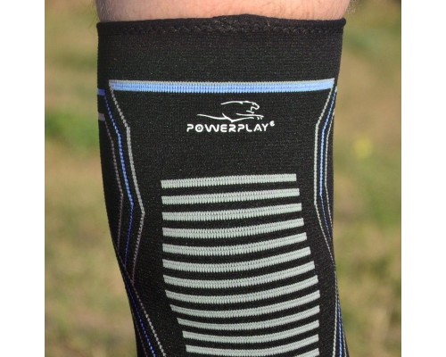 Фіксатор коліна PowerPlay PP-4099 Knee SupportЧорно/Сині L/XL (PP_4099_L/XL_Bl/Blue)