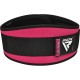 Атлетичний пояс RDX RX3 EVA Curve неопреновий Sharp Pink XS (WBE-RX3SP-XS)