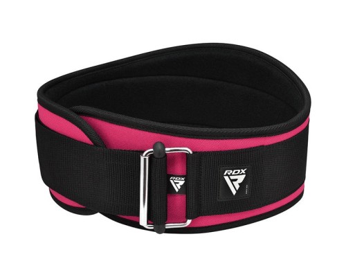 Атлетичний пояс RDX RX3 EVA Curve неопреновий Sharp Pink XS (WBE-RX3SP-XS)