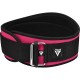 Атлетичний пояс RDX RX3 EVA Curve неопреновий Sharp Pink XS (WBE-RX3SP-XS)