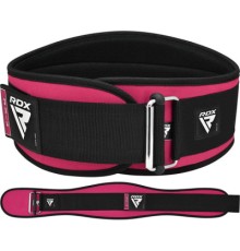Атлетичний пояс RDX RX3 EVA Curve неопреновий Sharp Pink XS (WBE-RX3SP-XS)