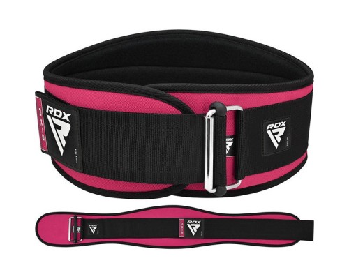 Атлетичний пояс RDX RX3 EVA Curve неопреновий Sharp Pink XS (WBE-RX3SP-XS)