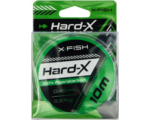 Флюорокарбон X-Fish Hard-X 10m (clear) 0.45mm 9.37kg (1917.03.73)