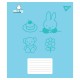 Зошит Yes Miffy Bunny А5 12 аркушів коса лінія (767619)