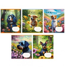 Зошит 1 вересня Floral dog А5 12 аркушів лінія (766943)