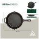 Сковорода туристична Groenberg Hekla Pan 25 cm / 2 L Black (266022) (DAS303247)